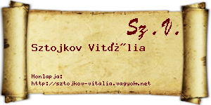 Sztojkov Vitália névjegykártya